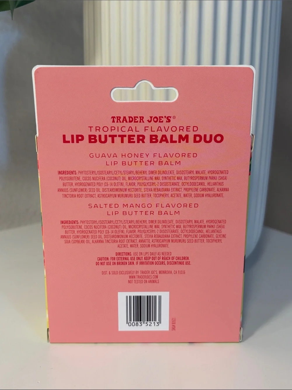 NIB Trader Joe’s Tropical Flavored Lip Butter Balm Duo
